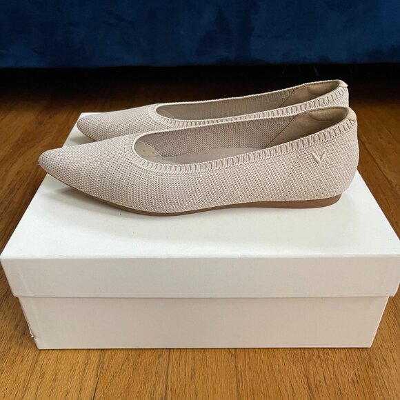 Vivaia Pointed-Toe Ballet Flats (Aria 5°), Almond, US Size 7-7.5 - Picture 6 of 8